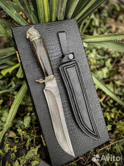 Нож сова дамаск