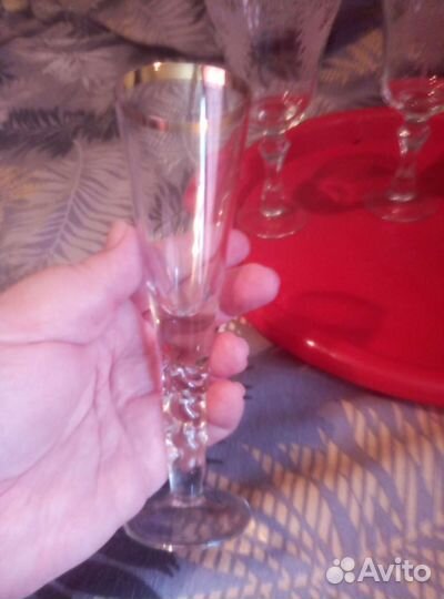 Рюмки и бокалы хрусталь