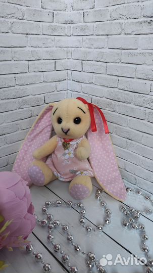 Мягкая игрушка заяц ручной работы