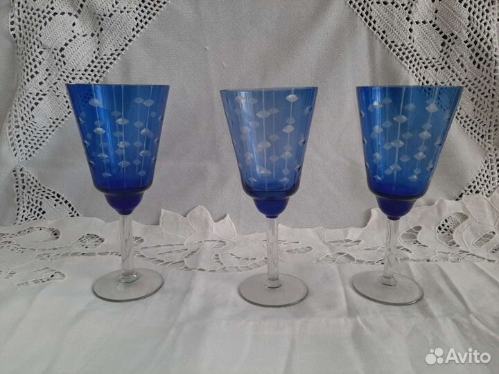 Фужеры лзхс цветное двухслойное стекло