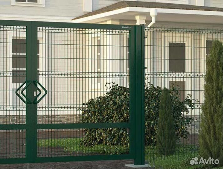 Забор из 3D сетки ,калитки качественно