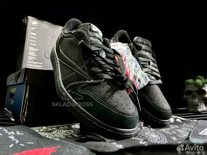 Nike Air Jordan 1 Low Travis Scott Black Phantom