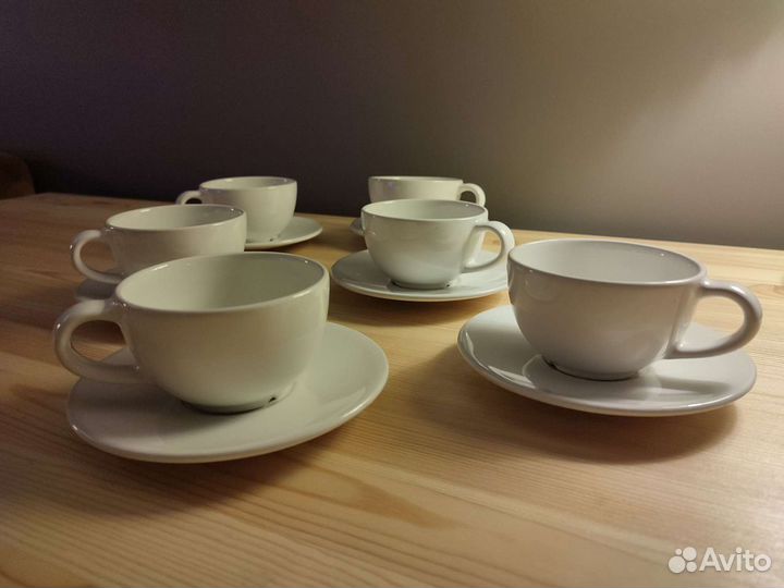 Кофейная чашка с блюдцем vardagen IKEA