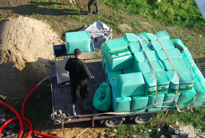 Эковата - Утепление Целлюлозным Утеплителем