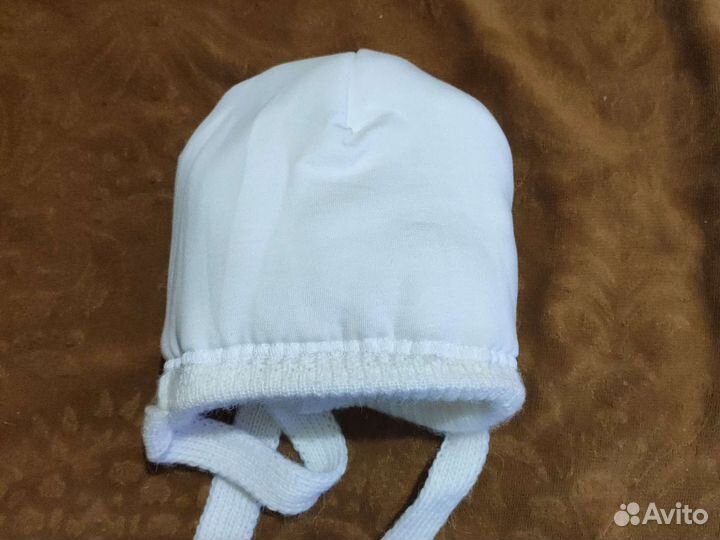 Шапка вязаная для новорожденного