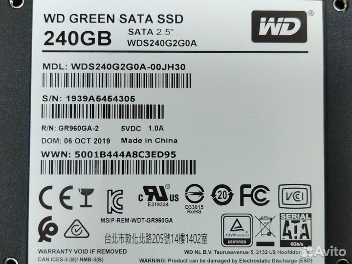 HDD SSD WD 240 Гб