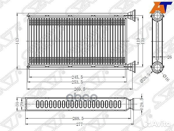 Радиатор отопителя салона subaru forester/impre