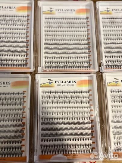 Накладные ресницы пучки набор