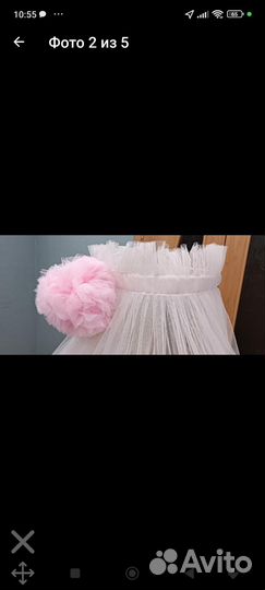 Балдахин на кроватку с креплением