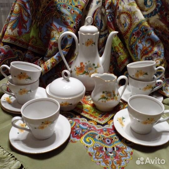 Чайный сервиз фарфор гдр