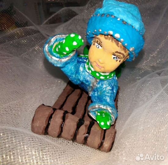 Ватные елочные игрушки