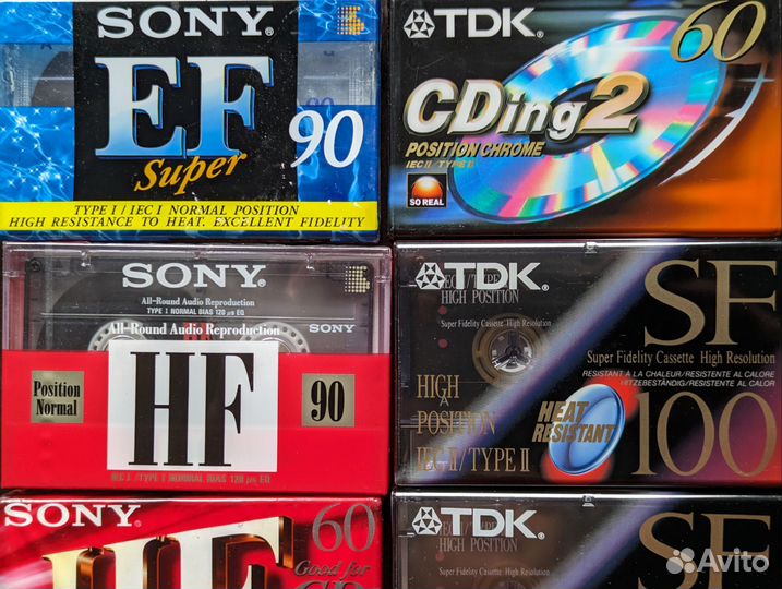 Аудио кассеты новые TDK Maxell Sony Basf Samsung