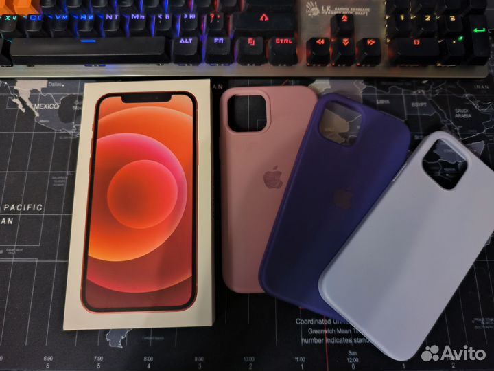 Чехлы коробка от iPhone 12 red