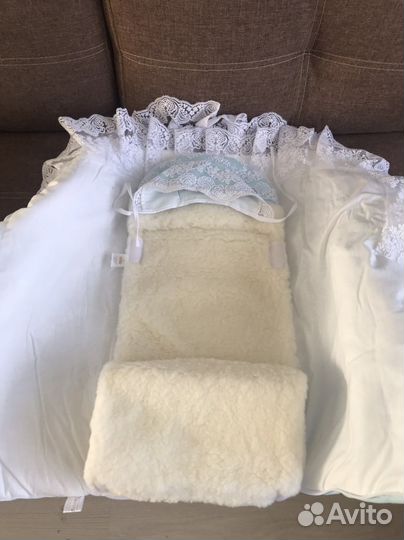 Одеяло на выписку с бантом