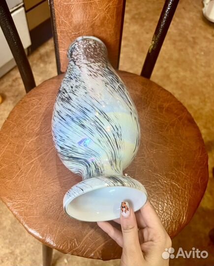 Советская ваза, цветное стекло