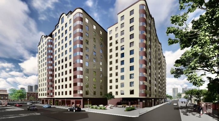 2-к. квартира, 72 м², 3/12 эт.