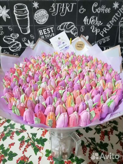Зефирные букеты