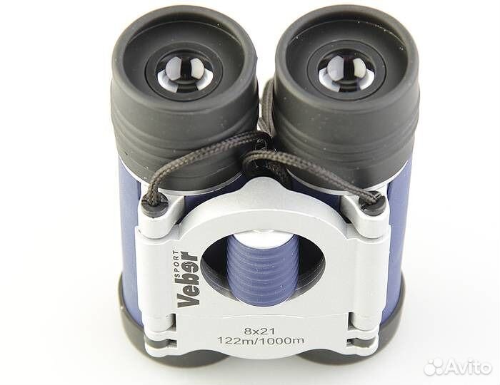 Бинокль Veber Sport new бн 821 черный/синий/сереб