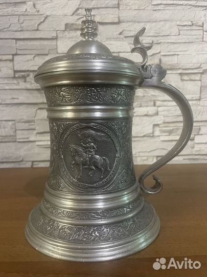 Оловянная пивная кружка