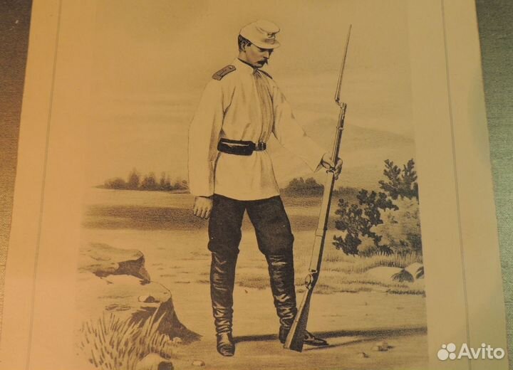 Литография туркестанский батальон русская армия