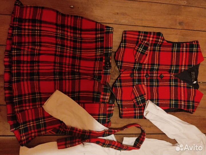 Шотландский костюм на девочку 4 г, японский костюм