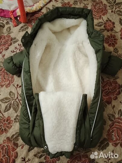 Зимний комбинезон для новорожденных 56-68