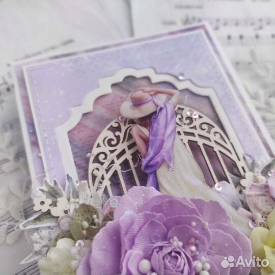Открытка ручной работы 