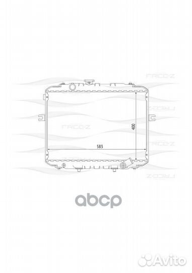 Радиатор двигателя KK0235 free-Z