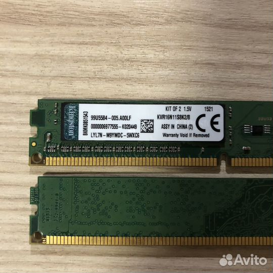 Оперативная память DDR3 1600 8GB