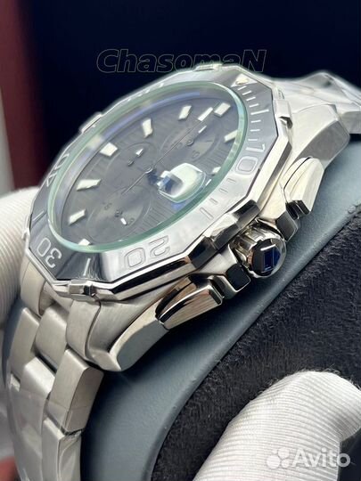 Наручные мужские часы Tag Heuer Aquaracer серый