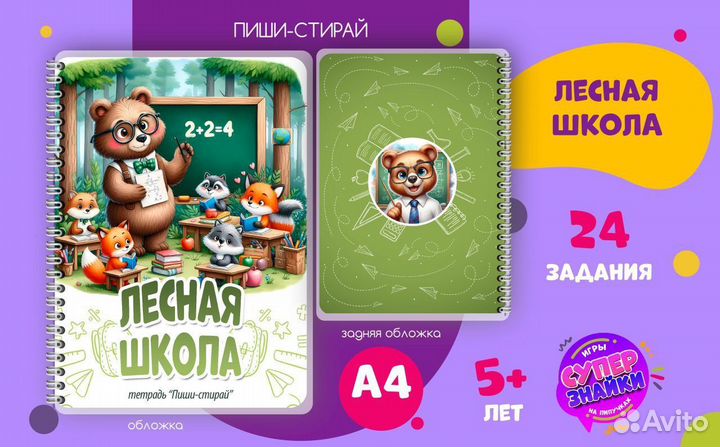 Тетрадь пиши стирай 