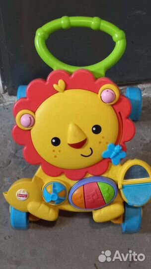 Ходунки каталка fisher price музыкальные
