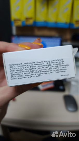 Оригинальный кабель apple type-c 2m нейлоновый