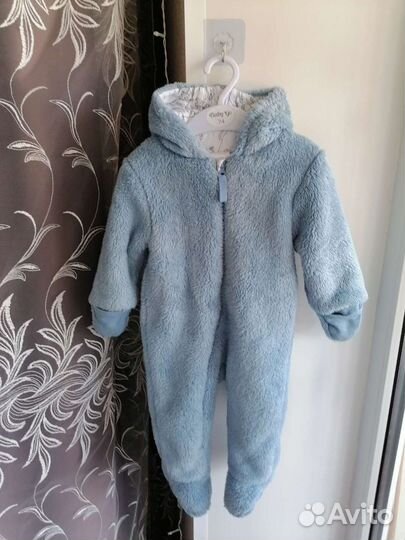 Детский комбинезон плюшевый рр 74