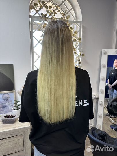 Наращивание волос модель