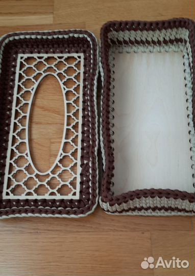 Салфетница очень красивая из джута