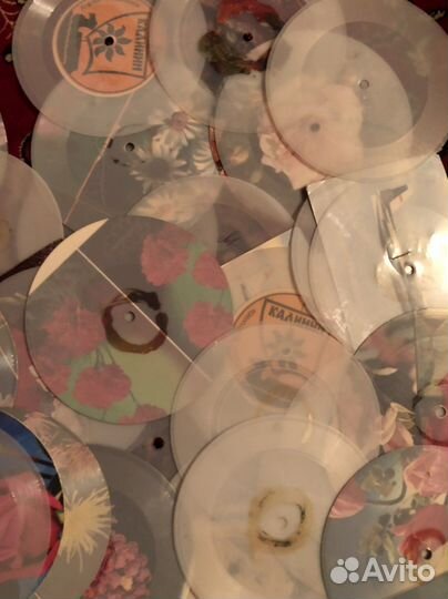 Грампластинки на открытках одним пакетом