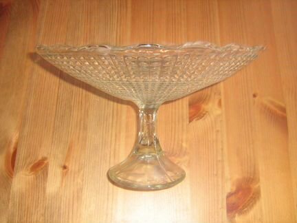 Ваза на ножке СССР винтаж люкс клеймо