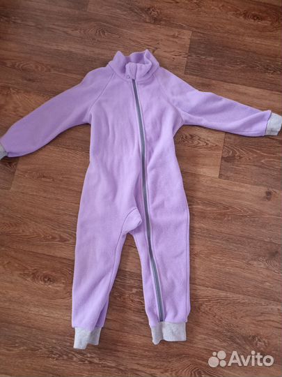 Флисовый комбинезон поддева