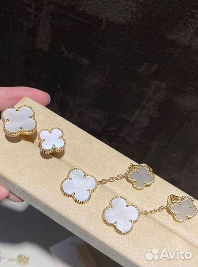 Серьги van cleef 2 мотива