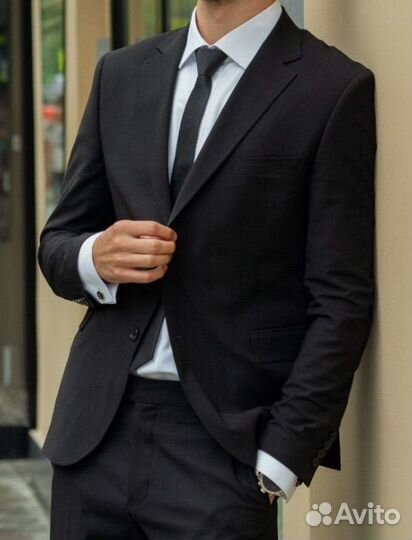 Пиджак мужской casual черный