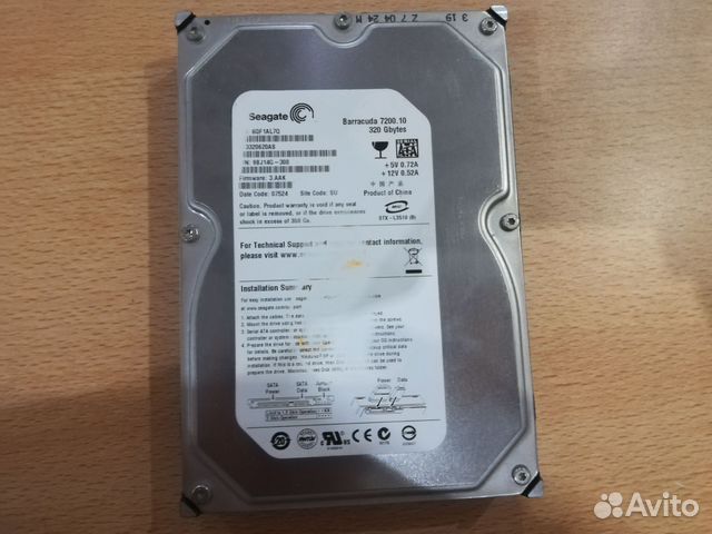 Жесткий диск Seagate 320Gb ST3320620AS купить в Екатеринбурге ...