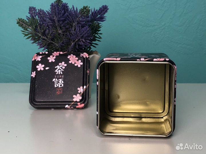 Жестяная коробка для подарка/хранения чая
