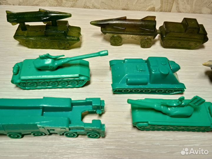 Машинки СССР военные пластик
