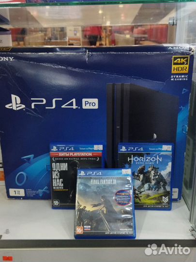 Sony playstation 4 pro 1tb+1 игра Б.у\ гарантия