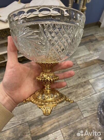 Хрустальная ваза/конфетница