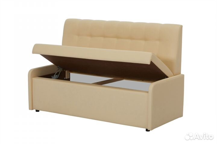 Диван ку-16 с коробом 140 см экокожа Линкольн 103