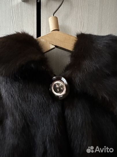 Шуба норковая с капюшоном