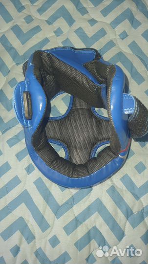 Боксерский шлем clinch синий