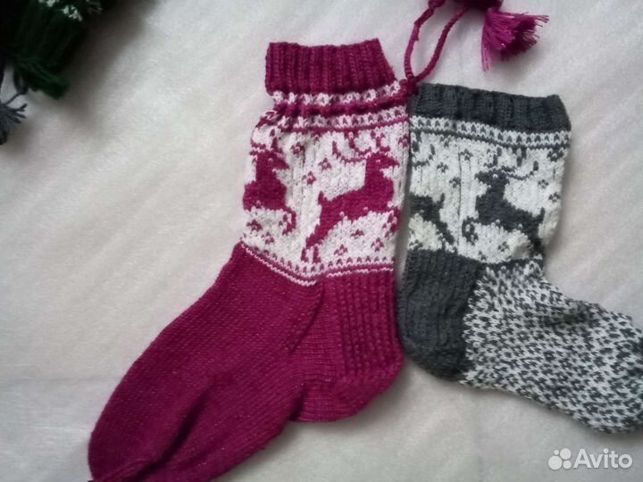 Шерстяные носки